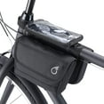 thumbnail image 5 of sixthreezero Bicycle Pannier Bag Rear Rack Trunk with Waterproof Front Frame, Double Sided, Phone Holder, Black, 5 of 6