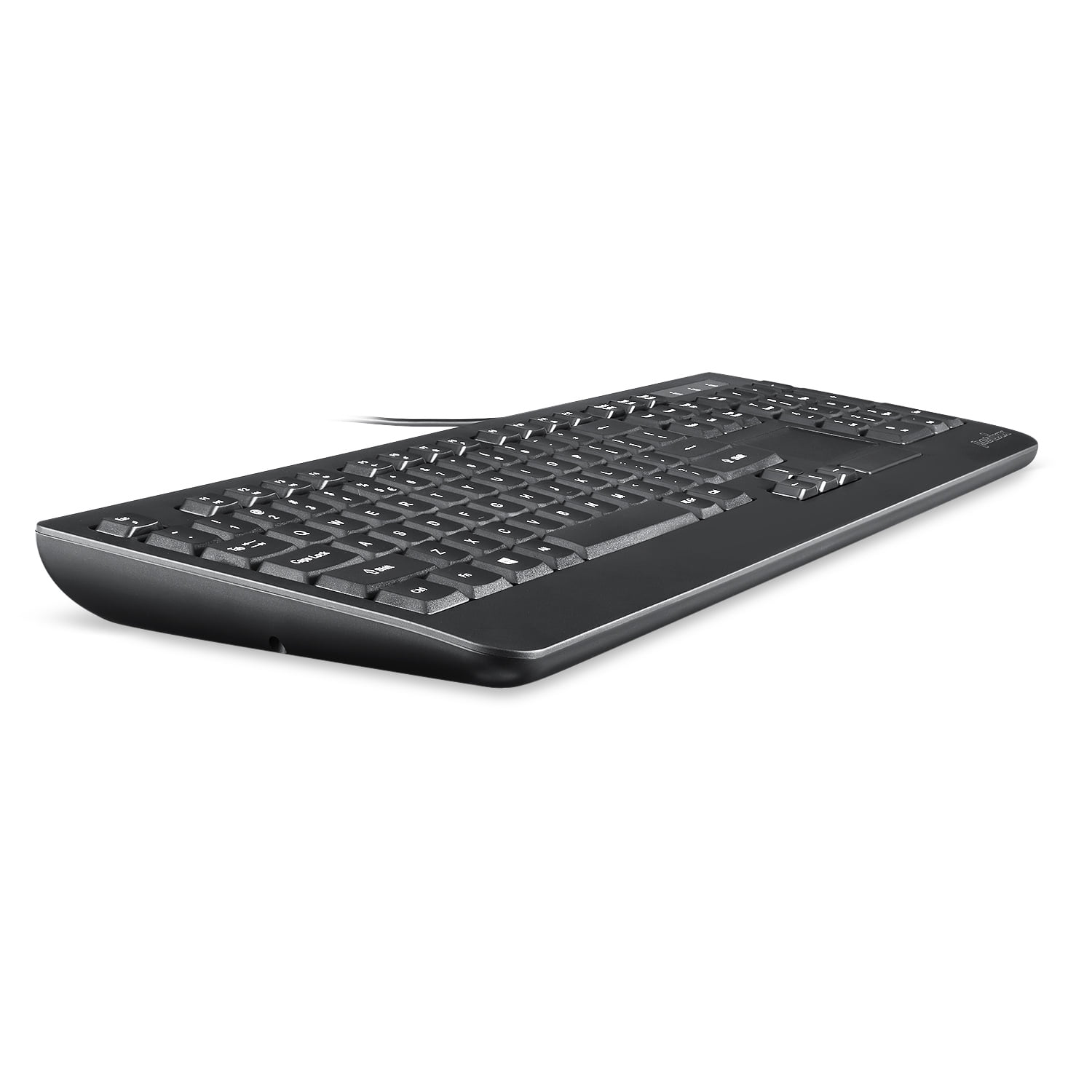 Perixx Periboard-313 Wired USB Backlit Computer Keyboard With Touchpad, Full Size, 3 Level Backlight, Black