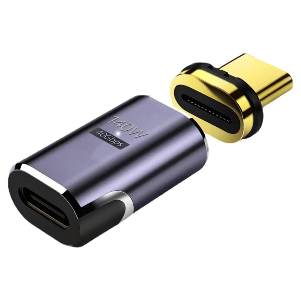 Lada Ik heb het erkend Onderhoud Type C Magnetic Adapter|Type C Connector 24Pins|140W Quick Charge,40Gb/s  Data Transfer and 8K Video Output,Compatible with Computer and More Type C  Devices - Walmart.com