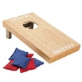 thumbnail image 2 of Mini Cornhole Set with Football Field Design and 6 Mini Bean Bags for Office or Desktop- Portable Tabletop Game, 2 of 4