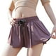 thumbnail image 4 of Wosthever Pantalones cortos de verano para correr para mujer 2 en 1, pantalones cortos de secado rápido para maratón, pantalones cortos Uniforme atlético Púrpura XL, 4 of 6