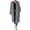 Gray-06, variant on Perfectbot Women's Full Zip Maxi Length Hooded Sweatshirt Coat, Oversized Drop Shoulder Long Hoodie Duster Jacket