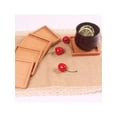thumbnail image 5 of Beech Black Walnut Wood Coaster Retro Insulation Cup Mat Household Coaster, 5 of 8