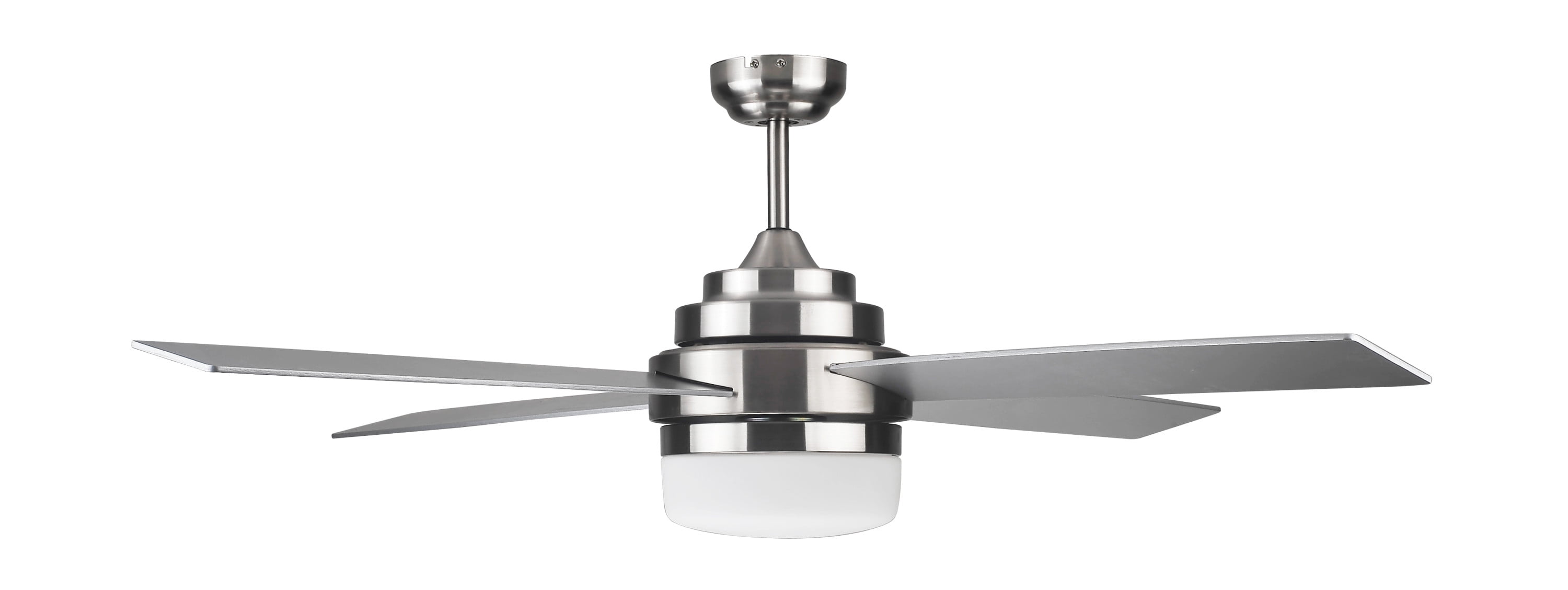 Design House Cali 52" Indoor Ceiling Fan with LED Kit, 4-Blades, and Wall Control, Brushed Nickel