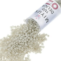 Miyuki Delica Seed Beads – Size 11/0 (1.6 mm), DB0261, Opaque Linen, 7.2 g, Approx. 1440 Beads