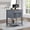 Grey, variant on Mobile Rolling Kitchen Island Cart with Marble Top, 4 Drawers & Ventilated Storage Bins, Portable Kitchen Trolley Serving Cart with Lockable Wheels for Dining Room, Grey