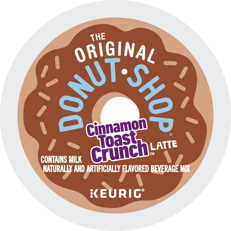The Original Donut Shop One Step Cinnamon Toast Crunch Latte K Cup Coffee Pods 10 Count Walmart