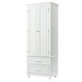 thumbnail image 3 of Resenkos Storage Cabinet,Kitchen,Pantry Cabinet,Tall Storage Cabinet with Two Drawers for Bathroom/Office, White, 3 of 12