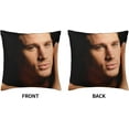 thumbnail image 5 of Channing Tatum Pillowcase Soft Comfortable Pillow Covers with Zipper Pillow Protectors 18x18 inch, 5 of 5