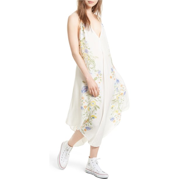 Free People Womens Ashbury Slip Vestido, Blanco, Pequeño Free People Deslizar