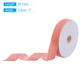 thumbnail image 2 of Uxcell Velvet Ribbon 1" x 25 Yard Single Face Spool Silky for DIY Crafts Gift Wrapping Bow Decoration Deep Pink, 2 of 5