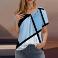thumbnail image 1 of Shorts pour Femmes, T-Shirts pour Femmes, T-Shirt Plissé à Manches Courtes pour Femmes, 1 of 4