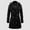 Black, variant on Trench Coat Women Wool Blend Double-Breasted Long Peacoat With Tapered Waist Belt Design Winter Coats for Women (Black S)