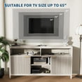 thumbnail image 5 of Garvee 59" Fluted TV Stand, Modern Wood TV Console Table Entertainment Center with Adjustable Shelf, Fits 50/55/60/65 Inch TV, Living Room, 5 of 8