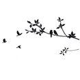 thumbnail image 2 of Wall Sticker, Waterproof Adhesive Wall Sticker, Black Branch Pattern For Bedroom Living Room, 2 of 7