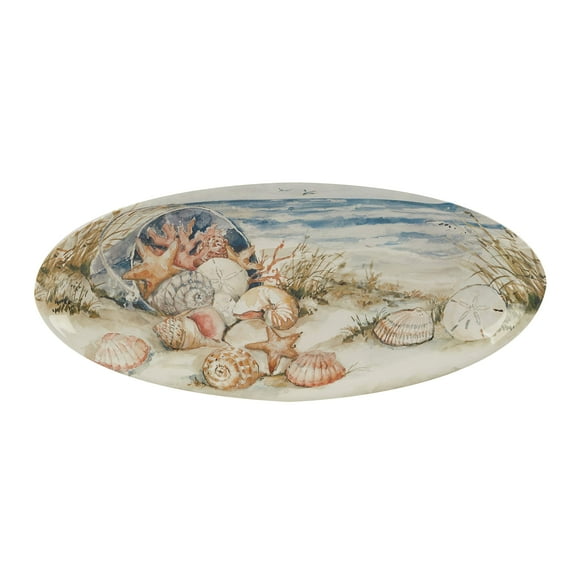 Certified International Coastal Landscape Fish Platter, Multicolor