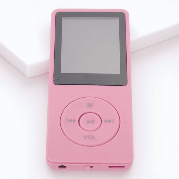 OULII Palm-Sized Pink Plastic Mp3 Player Easy to Carry for Daily Use 1Set