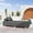 Sunbrella Charcoal, variant on Jaxx Alvy Outdoor Sun Lounger – Luxurious Sunbed with Hevea Wood Feet, Sunbrella Granite