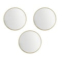 thumbnail image 2 of (4 pack) Mainstays Gold Round Small Decorative Wall Mirror Set, Set of 3 Multipack Mirrors, 2 of 10