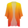 thumbnail image 5 of JTZGDY Lightweight Chiffon Kimono Cardigans for Women Dressy Casual 3/4 Length Sleeve Open Front Cardigan Outwear Tops Loose Fit Beach Cover ups, 5 of 7