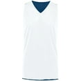 thumbnail image 2 of Augusta Tricot Mesh Reversible Jersey 2.0 161 Navy/White 2Xl, 2 of 7