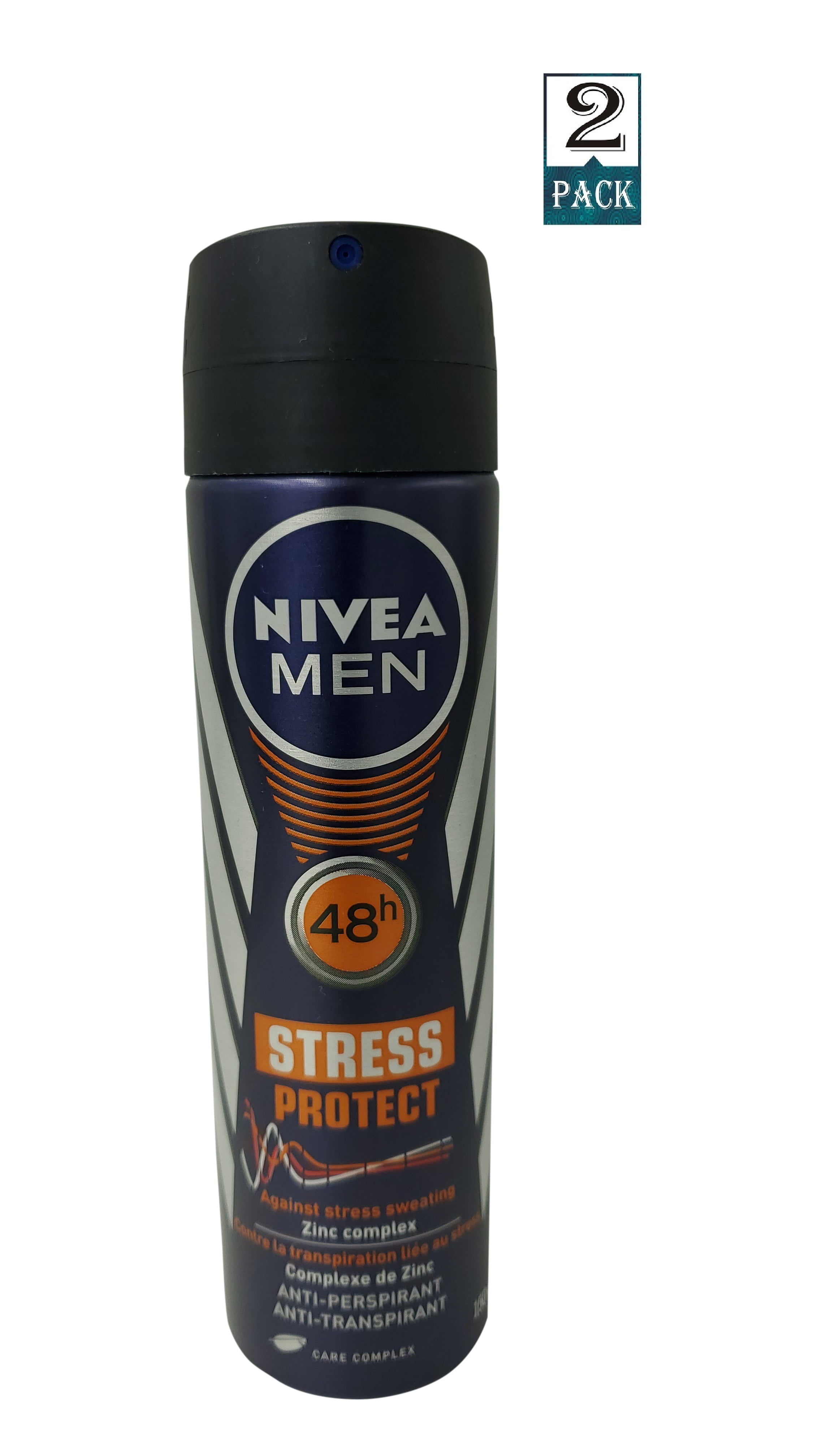 weerstand Schijnen zitten Nivea Ap-deo Spray Men Stress Protect 150 Ml (Pack of 2) - Walmart.com
