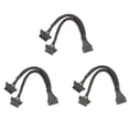 thumbnail image 1 of OBD2 Splitter 16 Pin OBD II Splitter Extension 1X Male and 2X Female Extension Cable Adapter (1FT/30CM) (3Pack), 1 of 8