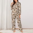 thumbnail image 2 of Fotbe Retro Dreamcatcher Pattern Long Sleeve Pajama Set for Women,Sleepwear Set,2-piece Loungewear Set,Soft PJs Comfy Nightwear with Pockets -Large, 2 of 7