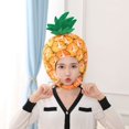 thumbnail image 2 of Slccxzc Plush Pineapple Headgear, Fruit Theme Hat for Themed Parties, 2 of 7