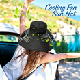 thumbnail image 5 of Solar Fan Hat, Wide Brim Breathable Sun Protection Cap with Solar Powered Fan, Outdoor Fishing Hiking Hat, 5 of 9