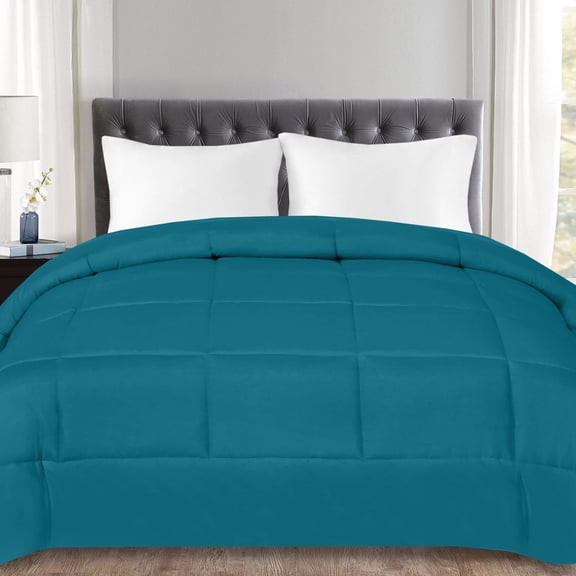 Down Alternative Polyester Box Stitch Microfiber Comforter - Full