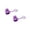C003- Purple, variant on Sensory Squeeze Toys, Clicking Squeeze Toys, Adult Fidgets for Relaxation and Stress, Keychain Squeeze, 2 Pack 1X1 Inch Orange Star Chain Attached Keyboard Squeeze Clicker Key Cap
