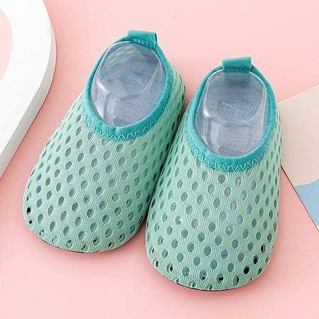 

Cathalem 12 Months Shoes Boy Boys Girls Socks Toddler Breathable Mesh The Floor Socks Barefoot Baby Shoes 12-18 Months Green 12 Months