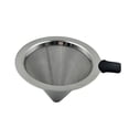 thumbnail image 1 of Stainless Steel Pour Over Coffee Cone Dripper Reusable Single Serve Coffee Maker (101x80mm), 1 of 4