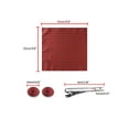 thumbnail image 3 of Corbata de lunares para hombres INSPIRE CHIC para el Día del Padre, juego de clip de corbata, gemelos y pañuelo de bolsillo para bodas de negocios en rojo y azul marino, 3 of 6