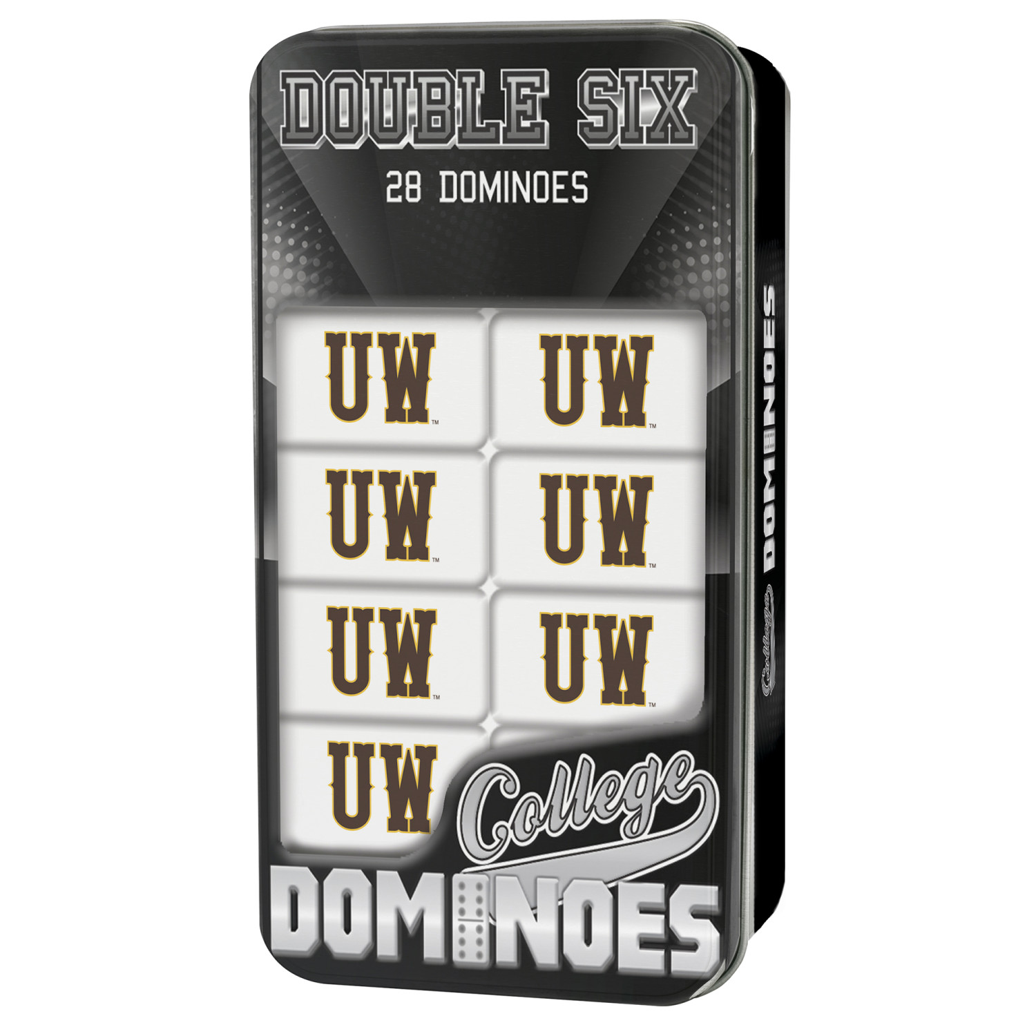 MasterPieces Officially Licensed NCAA Wyoming Cowboys 28 Piece Dominoes Game for Adults - image 2 of 3