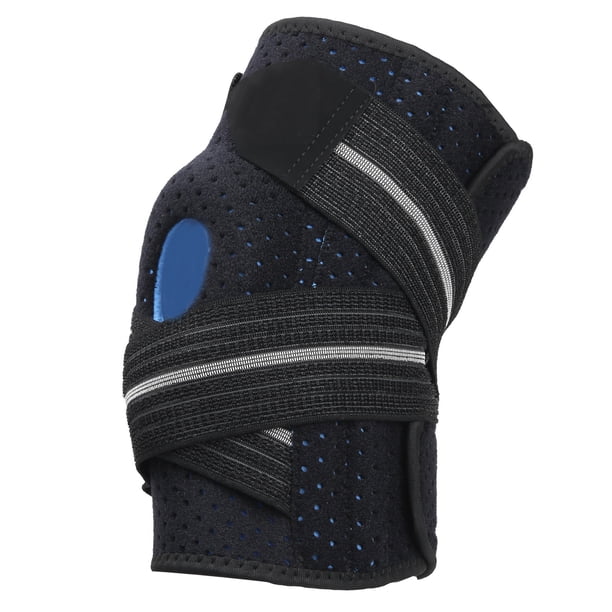 Rodillera deportiva protectora para correr, soporte para la articulación de la rodilla, almohadilla de silicona, funda de compresión, gris