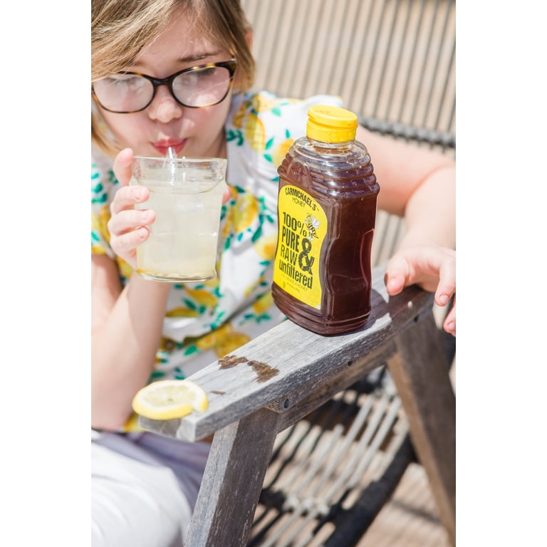 Carmichael's Raw & Unfiltered Louisiana Honey, 32 oz Squeeze