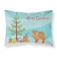 thumbnail image 1 of Carolines Treasures CK3456PILLOWCASE German Spitz Christmas Tree Fabric Standard Pillowcase, 1 of 4