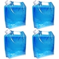 thumbnail image 1 of Contenedor de agua plegable de 5 l, 4 paquetes, bolsa de agua plegable de plástico sin BPA para automóvil, 1 of 5