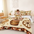 thumbnail image 4 of Homewish Rustic Horse Print 7 Pieces Full Size Bedding Sets,Southwest Desert Cactus Full Size Bed in a Bag,Polkadot Reversible, 4 of 8