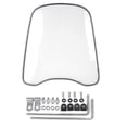 thumbnail image 1 of 2mm Thick Universal Motorcycle Windshield Windscreen Clear Deflector Wind Shield Clear, 1 of 5