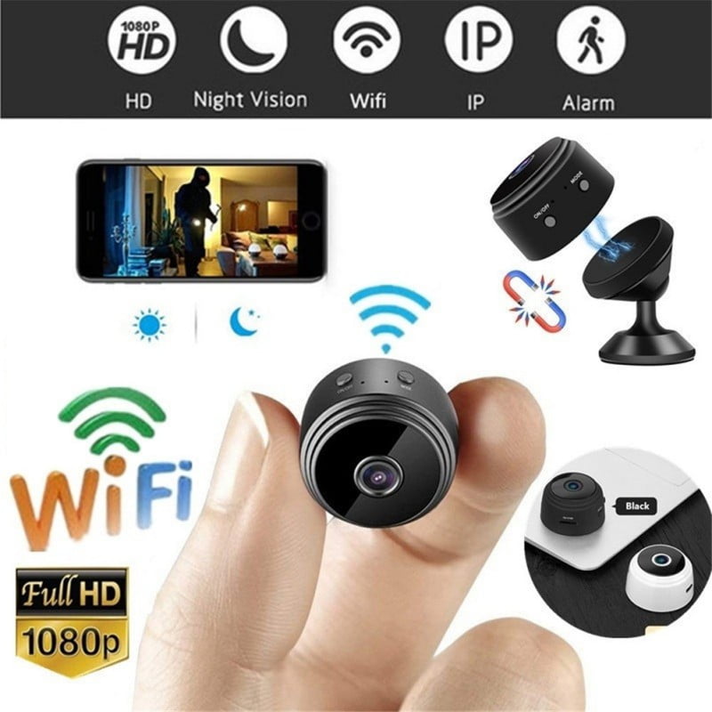 Mini Camera Compact Indoor/Outdoor Video Recorder Covert Tiny Nanny Cam with Night Vision and Motion Detection WiFi Camera 1080P HD Small Portable Wireless Home Security Surveillance Camera