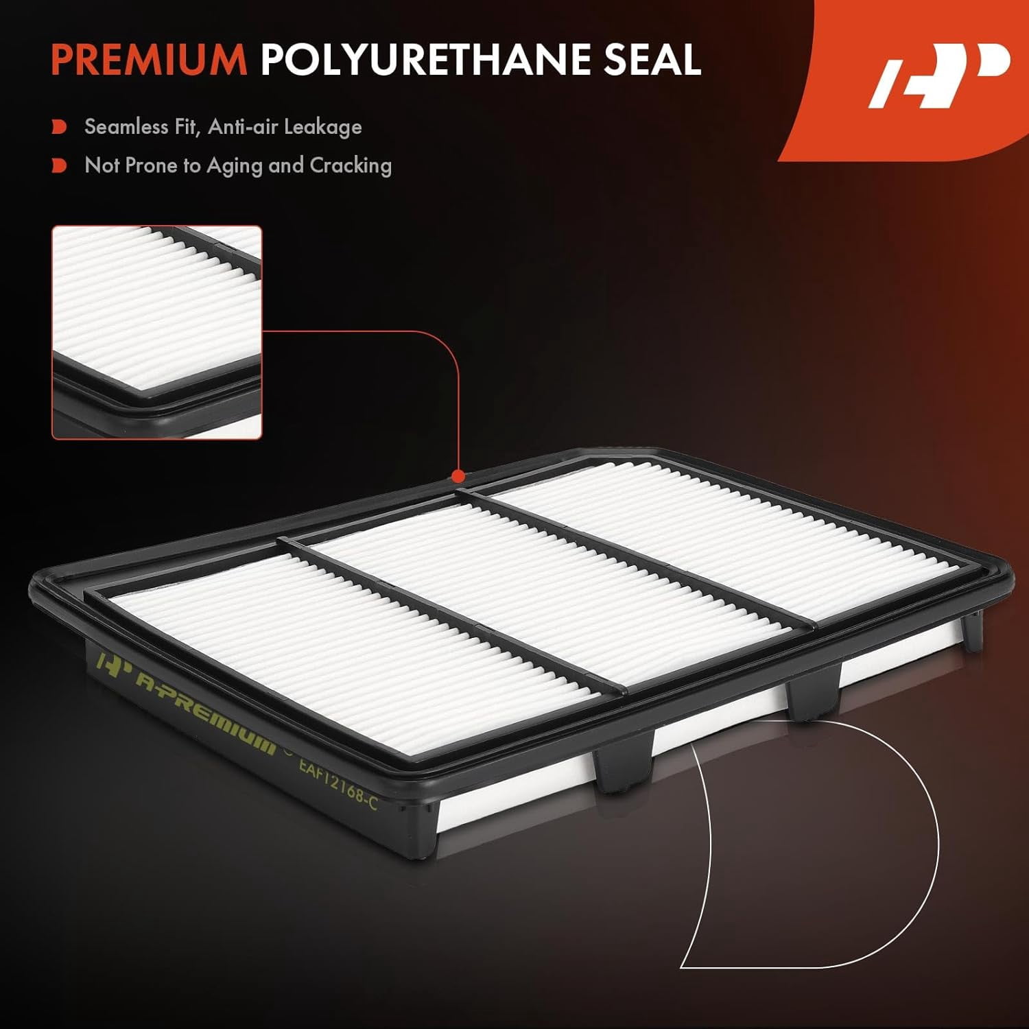A-Premium 2-PC Engine Air Filter Compatible with Nissan TITAN 2017-2023 5.6L, Replace# 16546EZ31A