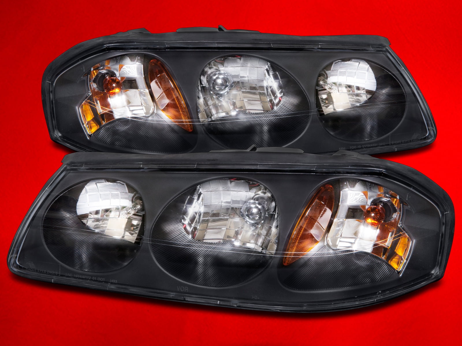 2000 2004 Chevy Impala Headlights Set W Xenon Bulbs Gm2502201 And 2000 2004 Chevy Impala Headlights Set W Xenon Bulbs Gm2502201 And Gm2503201