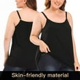 thumbnail image 4 of COMFREE Women's Camisole with Built in Bra Plus Size Tank Top Cami Flowy Casual Tops with Adjustable Strap, 4 of 6