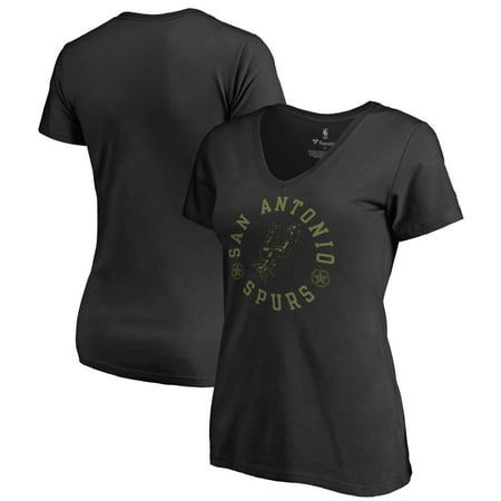 - San Antonio Spurs Fanatics Branded Women's Liberty V-Neck T-Shirt - Black