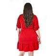 thumbnail image 3 of Vestido camisero con volantes Roman Fashion Tallas Extras 2386 Rojo 42, 3 of 6