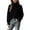 Black, variant on Edvintorg Sweater for Women Long Sleeve Casual Pullover Top High Neck Loose Knit Sweaters Plus Size Womens Fashion Army Green XXXL
