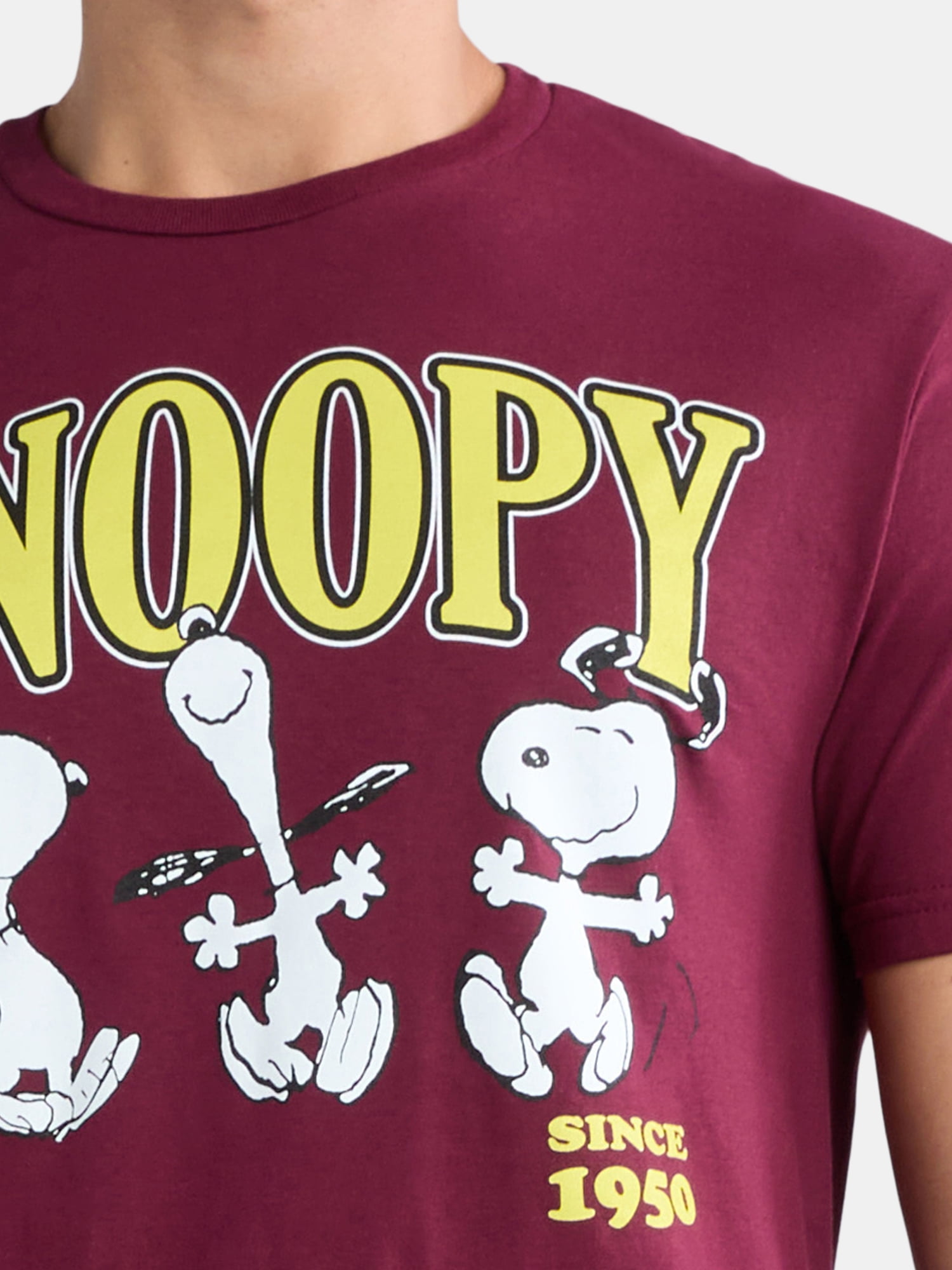 Peanuts Men’s & Big Men’s Graphic Tees, 2-Pack, Sizes S-3XL